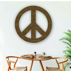 Peace sign wall art,Wooden peace sign,Peace and love sign,Peace sign wall decor,Hippie wall sign,Wood peace sign