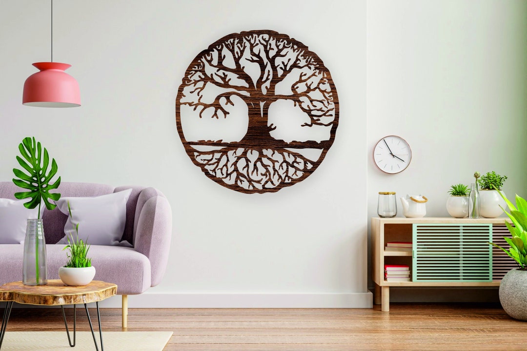 Life Tree Wall Art Life Tree Wooden Panel Wood Wall Art Wood Wall Decor