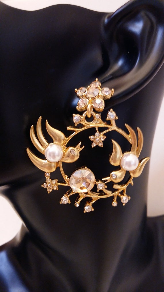 Oscar de la Renta- “Birds” earrings with beautifu… - image 7