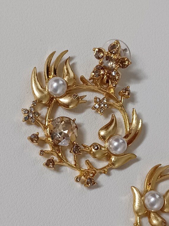 Oscar de la Renta- “Birds” earrings with beautifu… - image 3