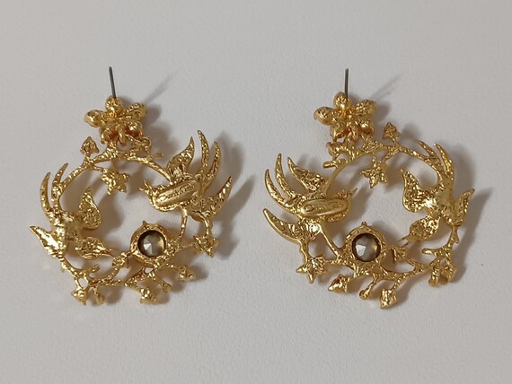 Oscar de la Renta- “Birds” earrings with beautifu… - image 5