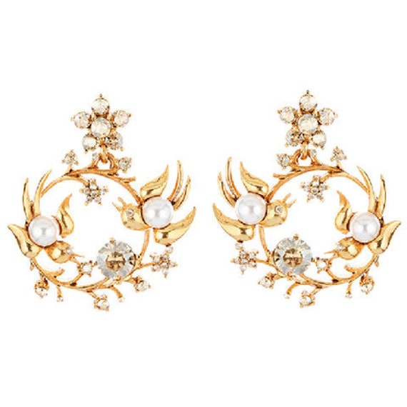 Oscar de la Renta- “Birds” earrings with beautifu… - image 6