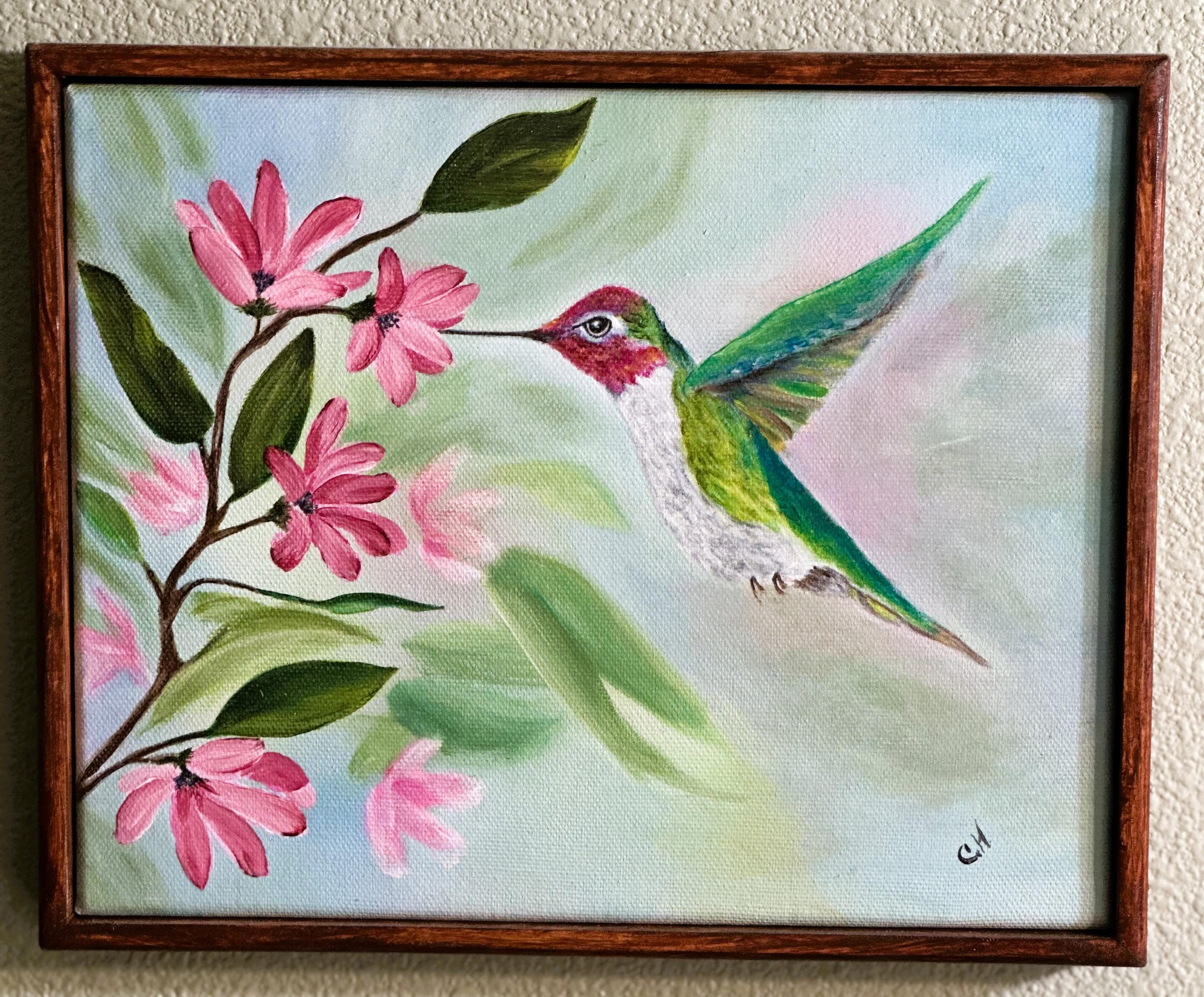 Hummingbird Original Acrylic Painting