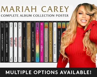 Mariah Carey MC30 Album Spine Art Print: Lambily Fan Gift