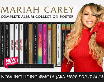 Mariah Carey セット Mariah Carey MC30 Album Spine Art Print: Lambily Fan Gift (11x14