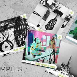 Removable Wallpaper, Sample of Mural, Wallpaper Samples -  Vinyl Wallpaper, Room Wall Decor, Modern Wall Design, Abstract Print, Wall Decor