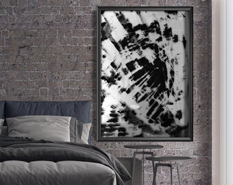 White Original Artwork Fine Art Print Abstract Print Bohemian Decor Removable Wallpaper Abstract Wallpaper Square #1 Wallpaper Grey