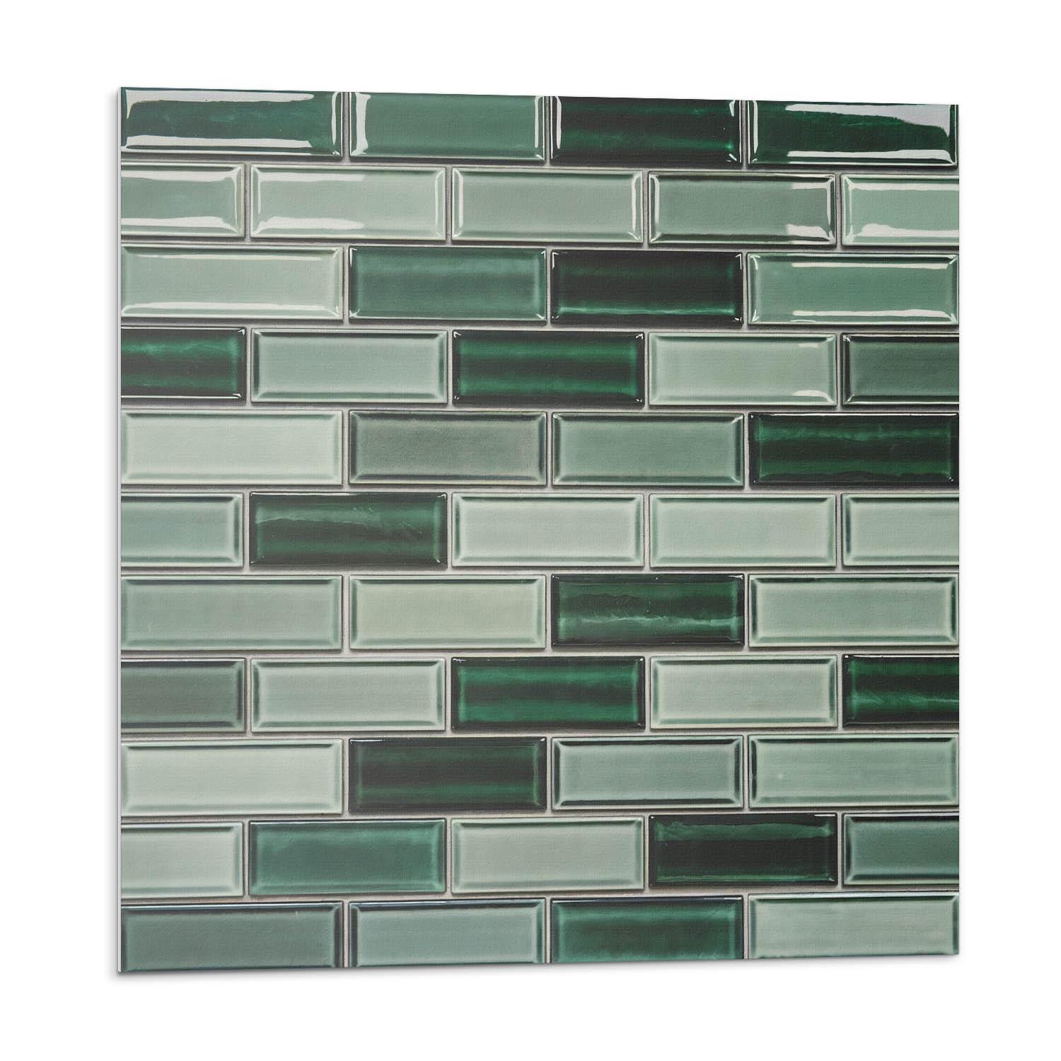 4 adesivi murali a mosaico da 100 cm, adesivi per piastrelle con finiture a specchio, adesivi