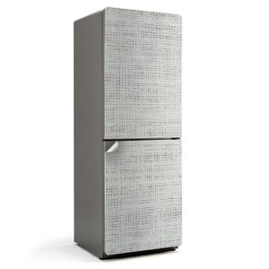 Texture With Delicate Lines Fridge Sticker, White Fridge Door Cover, Removable Sticker, Housewarming Gift