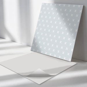 X Crosses PVC Wall Tiles, Gray Tile Stickers, Self Adhesive Tiles, Texture Tile Stickers, Wall Tile Stickers