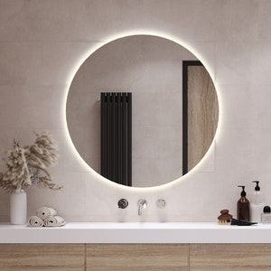 Espejo Maquillaje Espejo Baño Espejos de Aumento de Pared, Espejo LED  Rectangular Moderno montado en la Pared, Espejo de Pared Iluminado para  baño, Espejo de vanidad con luz para baño contemporáneo 