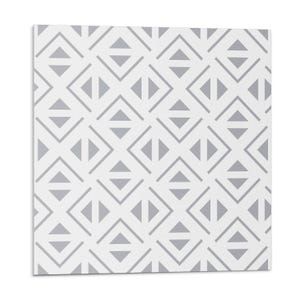 Geometry In Squares PVC Wall Tiles, Gray Tile Stickers, Self Adhesive Tiles, Texture Tile Stickers, Wall Tile Stickers