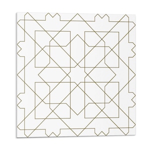 Geometric Line Pattern Tile Stickers, Beige Self Adhesive Tiles, Tile Stickers, Texture PVC Wall Tiles, Wall Tile Stickers