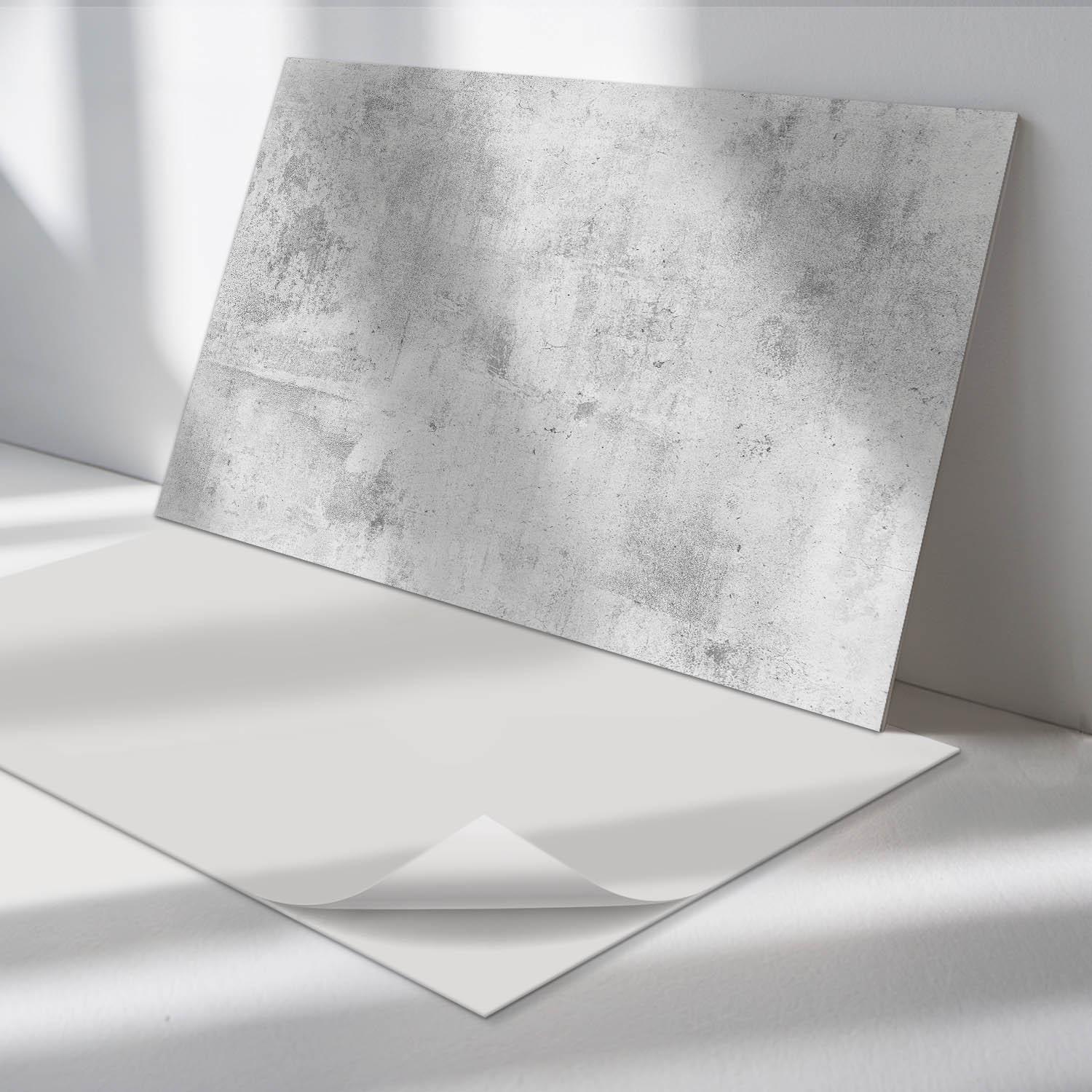 Sticker Decorative Panel Raw Concrete Texture Panel Stickers, Gray Self Adhesive Panels ...