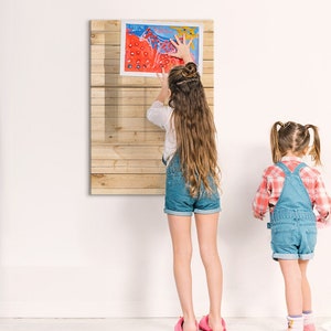 Light Boards Magnetic Board, Wall Organizer, Brown Mood Board, Wall Organizer Nature Pattern, Marker + Sponge