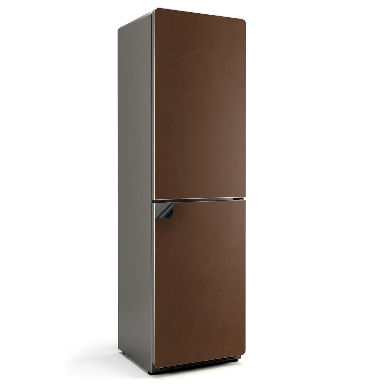 Adesivo magnetico per frigorifero color marrone, elegante magnete per frigorifero marrone, decorazione per cucina, pellicola protettiva per frigorifer