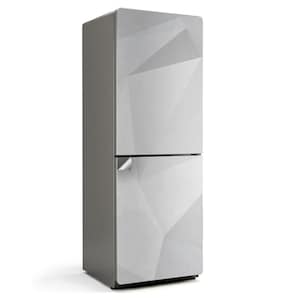Abstract Geometric Pattern Refrigerator Sticker, White Refrigerator Decal, Patterned Stickers, Kitchen Decor