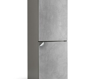 Decorative Concrete Texture Fridge Wrap Sticker, Gray Refrigerator Wrap, Patterned Stickers, Kitchen Decor