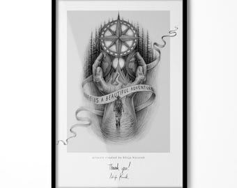 Marco de fotos moderno, opciones de color blanco o negro, marco decorativo para fotos, elegante marco para póster.