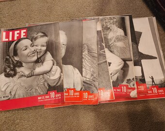 1940's Vintage Life Magazines