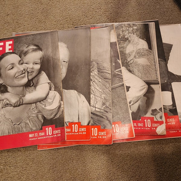 1940's Vintage Life Magazines