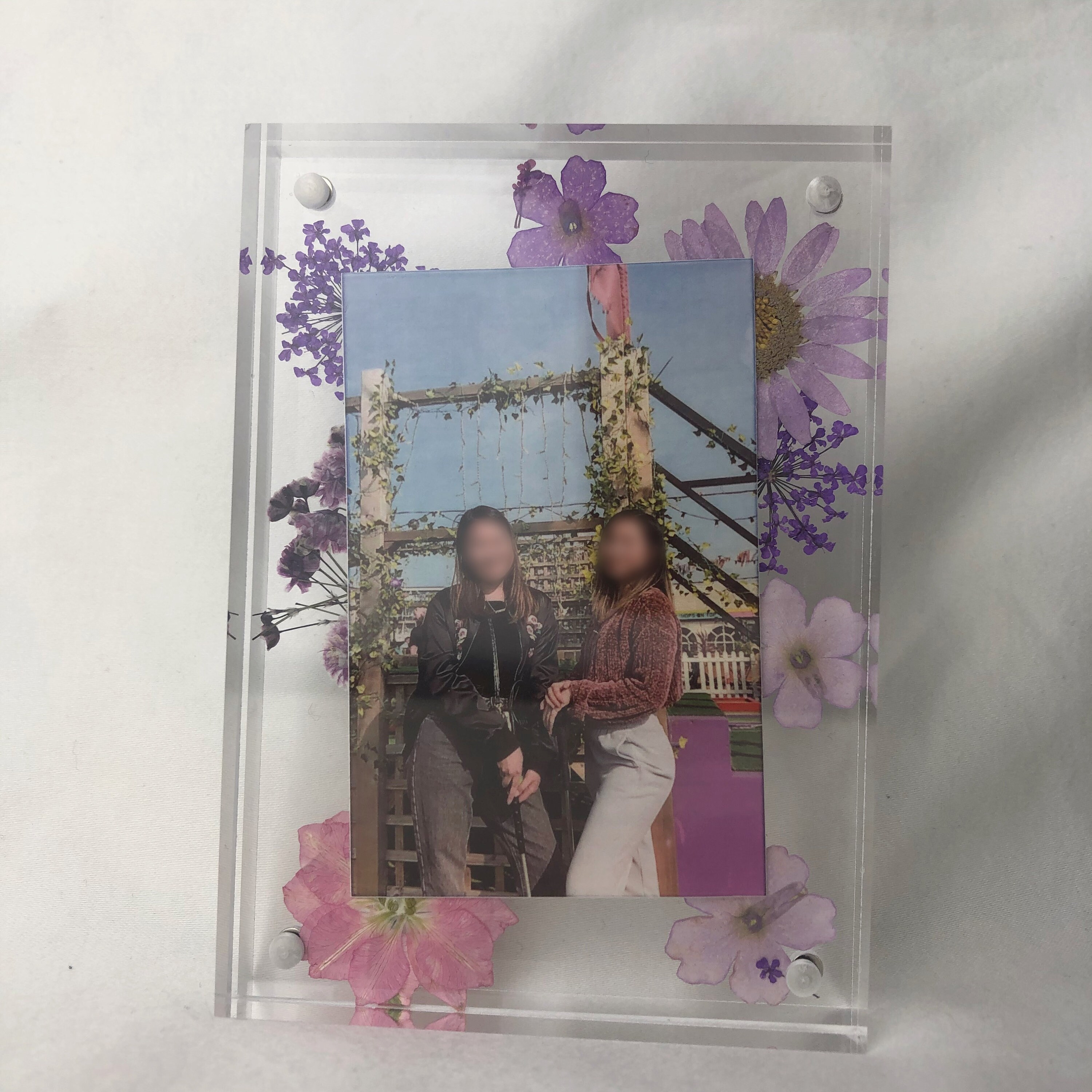 Personalised Polaroid Photo Frame Pressed Flower Frame Homeware