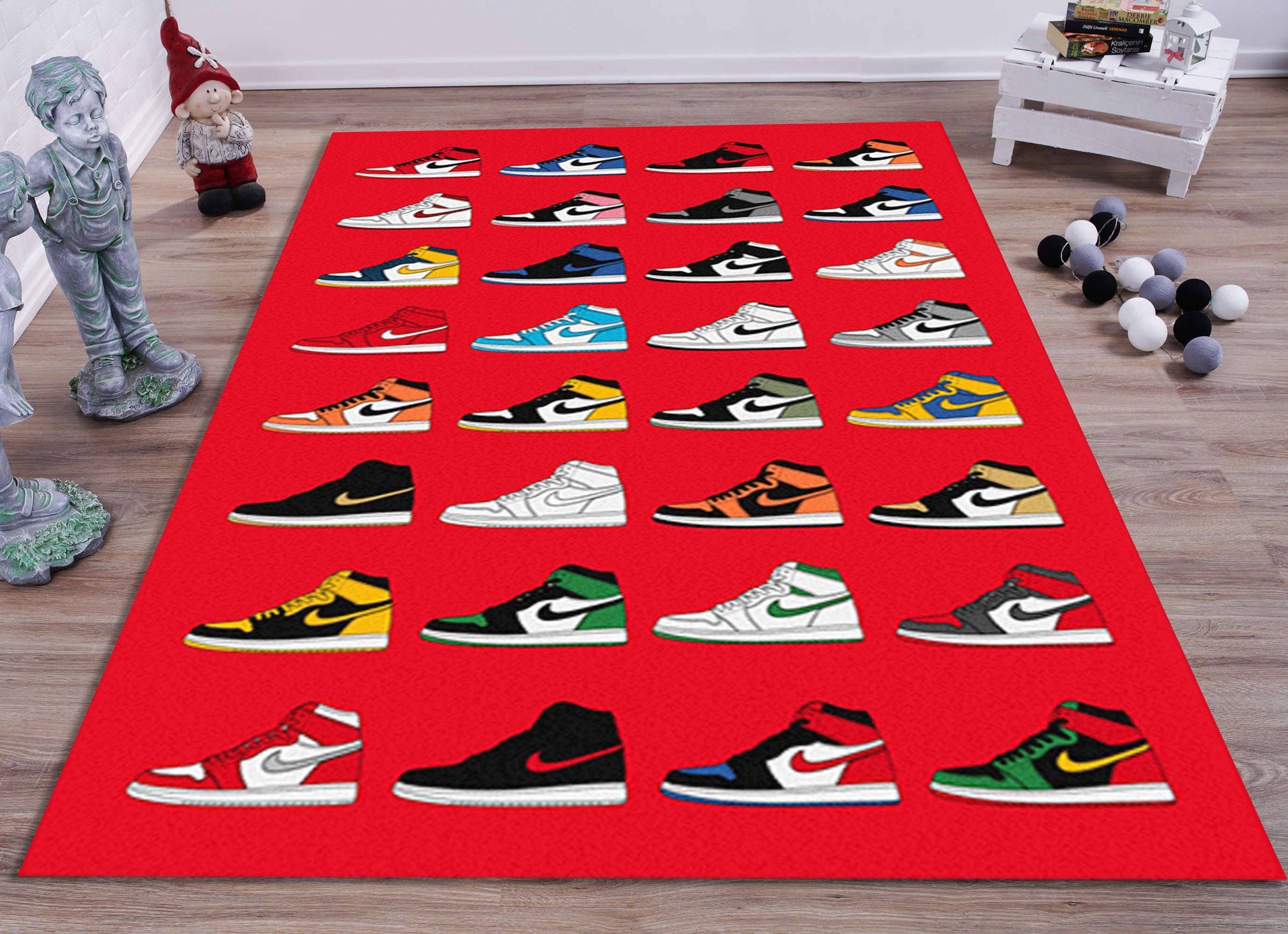 Jordan 1 Area Rug Air Jordan Rug Hype Designer Inspired Etsy