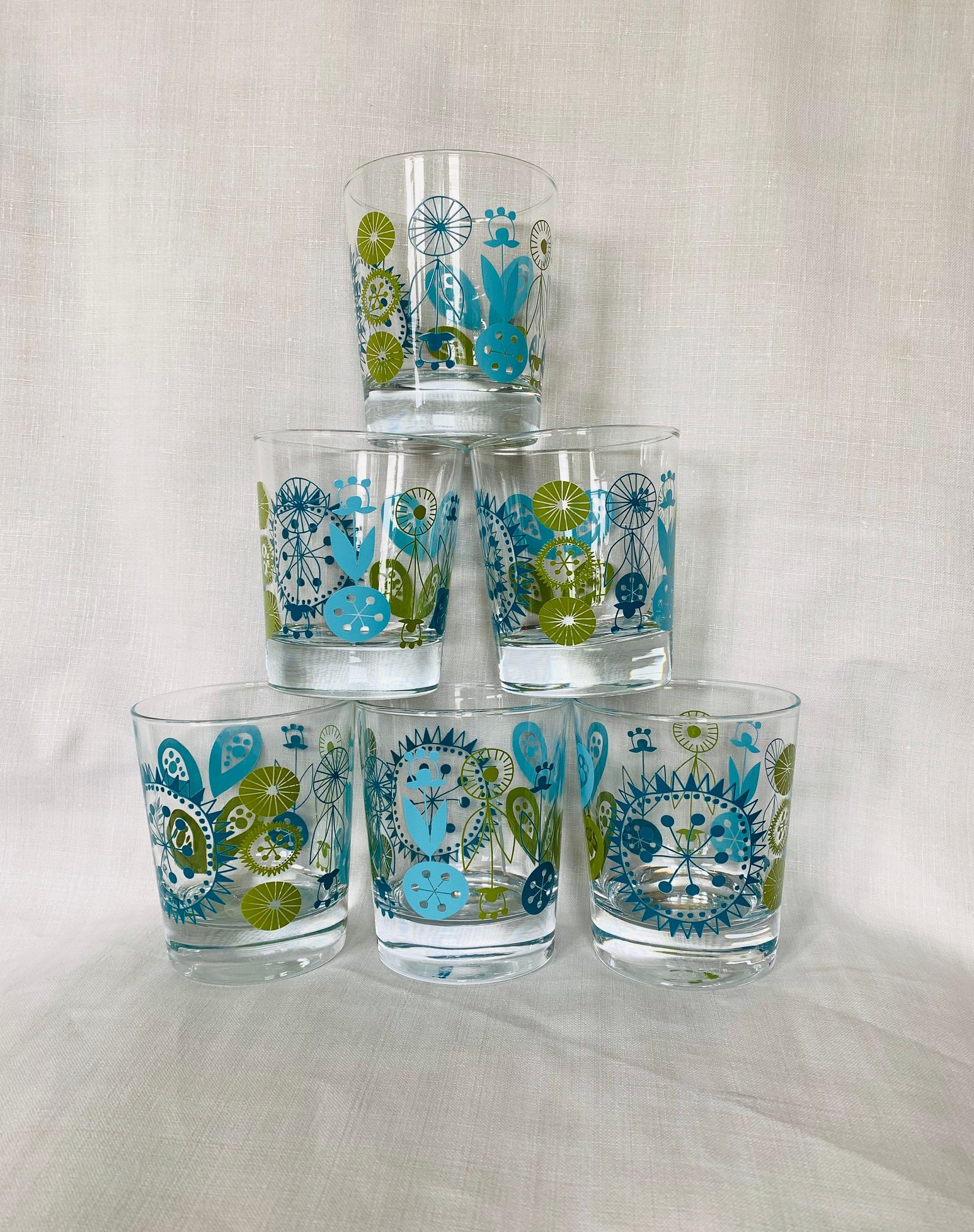 Set of six Ikea Water Glass/Tumblers made In France. Ikea Etsy