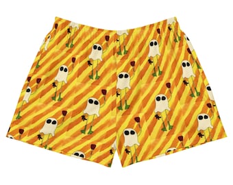 Henry the Ghost All-Over Print Unisex Athletic Shorts