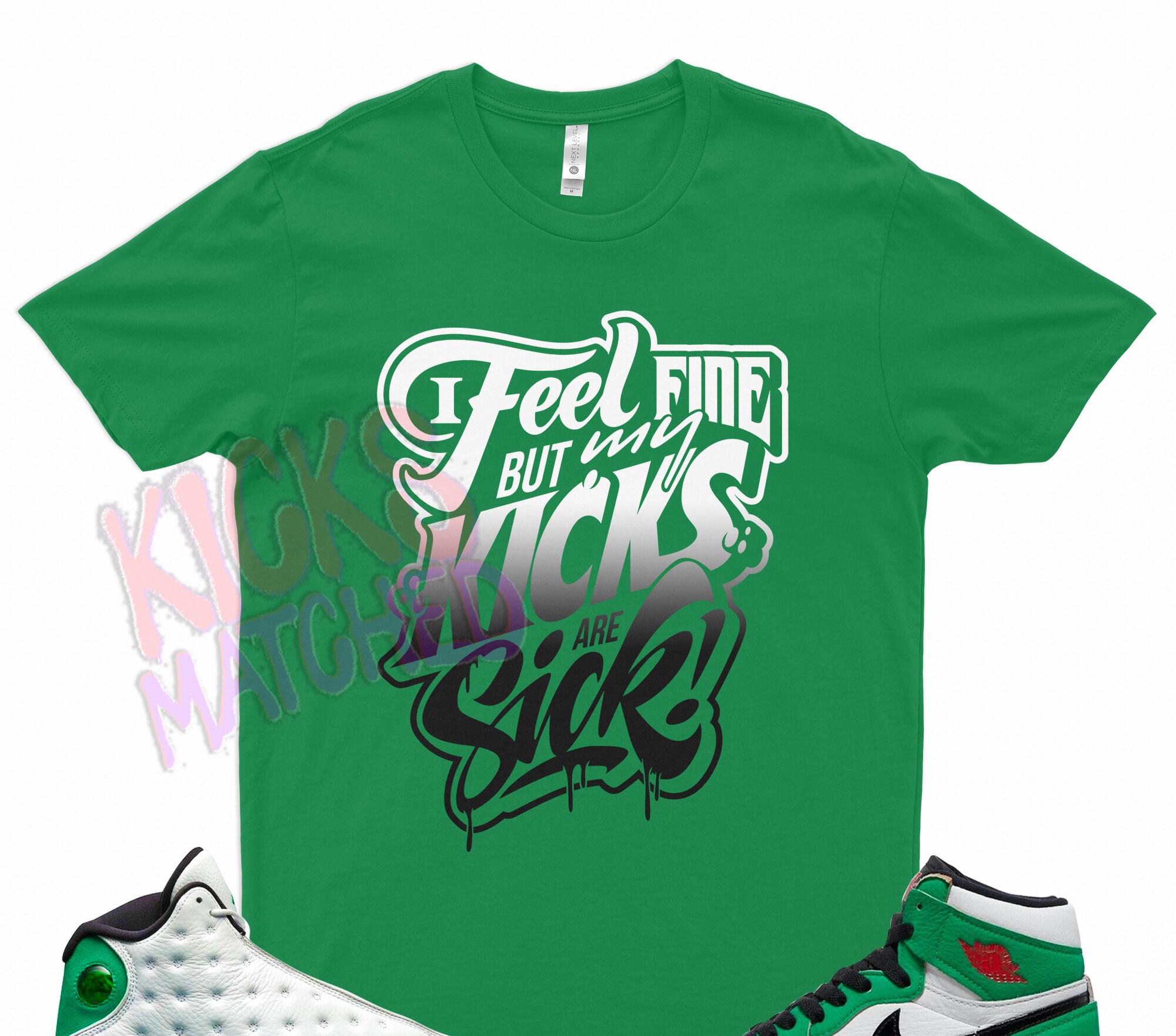 retro 13 lucky green shirt