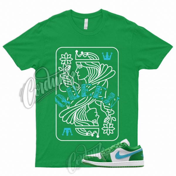 QUEEN T Shirt to Match 1 Low Aquatone Lucky Green Stadium Pine Kelly Seattle Mid Grey 6 Rings Aqua Tone Teal
