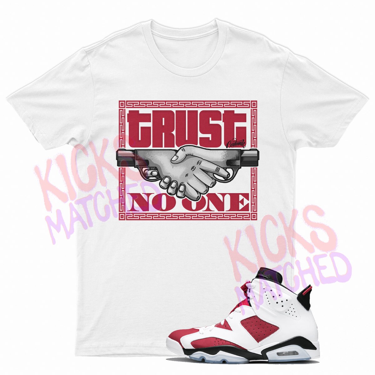 Shirt to Match Jordan 6 Carmine | Etsy 