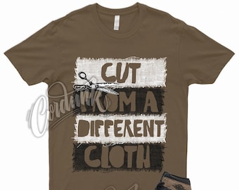 CUT T Shirt to Match 1 Retro High OG Palomino Brown Black Sail FAST Shipping!