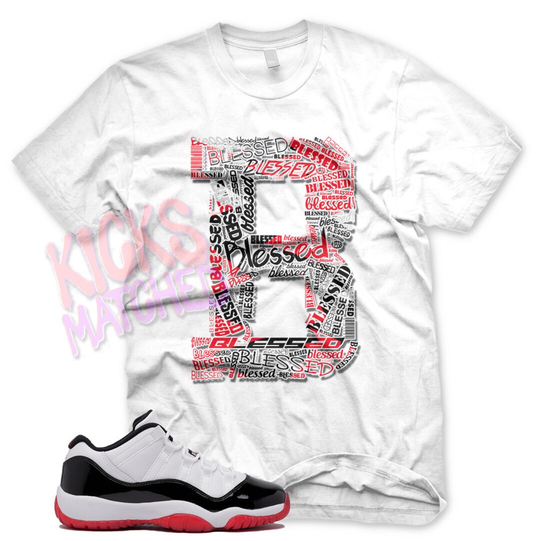 white jordan 11 shirt