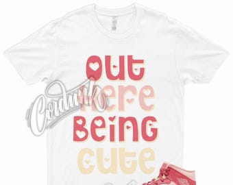 CUTE T Shirt to Match 1 Mid Strawberries And Cream Sea Coral Atmosphere WMNS