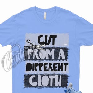 CUT T Shirt to Match 5 UNC University Blue Powder Hyper Carolina 4 6 13