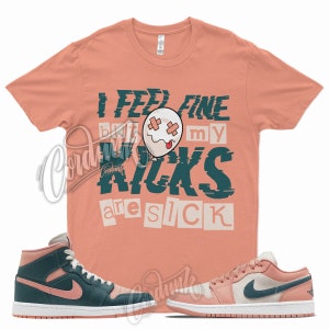 SICK T Shirt for 1 Low Light Madder Root Dark Teal Green Pink WMNS Mid Sneaker Match