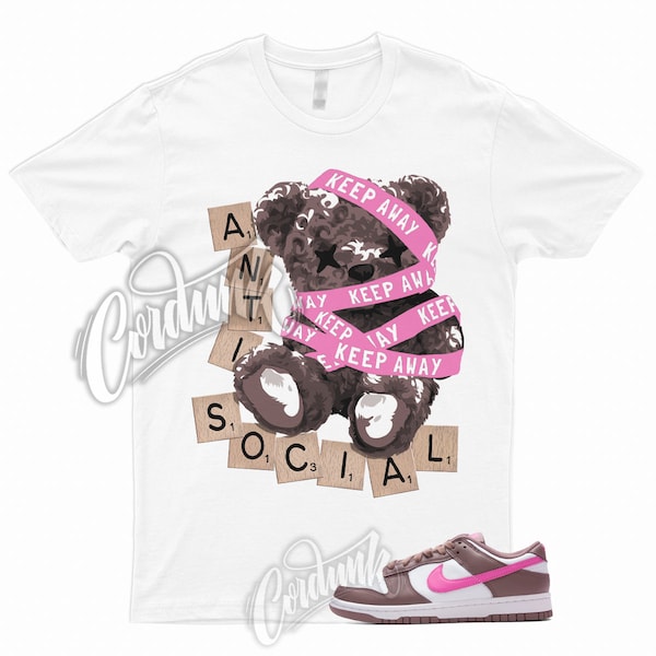 Dunk Smokey Mauve Playful Pink White Brown Low T Shirt Match ANTI