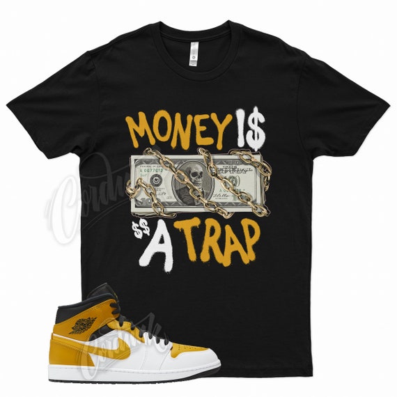 Black white and sales gold jordan shirt