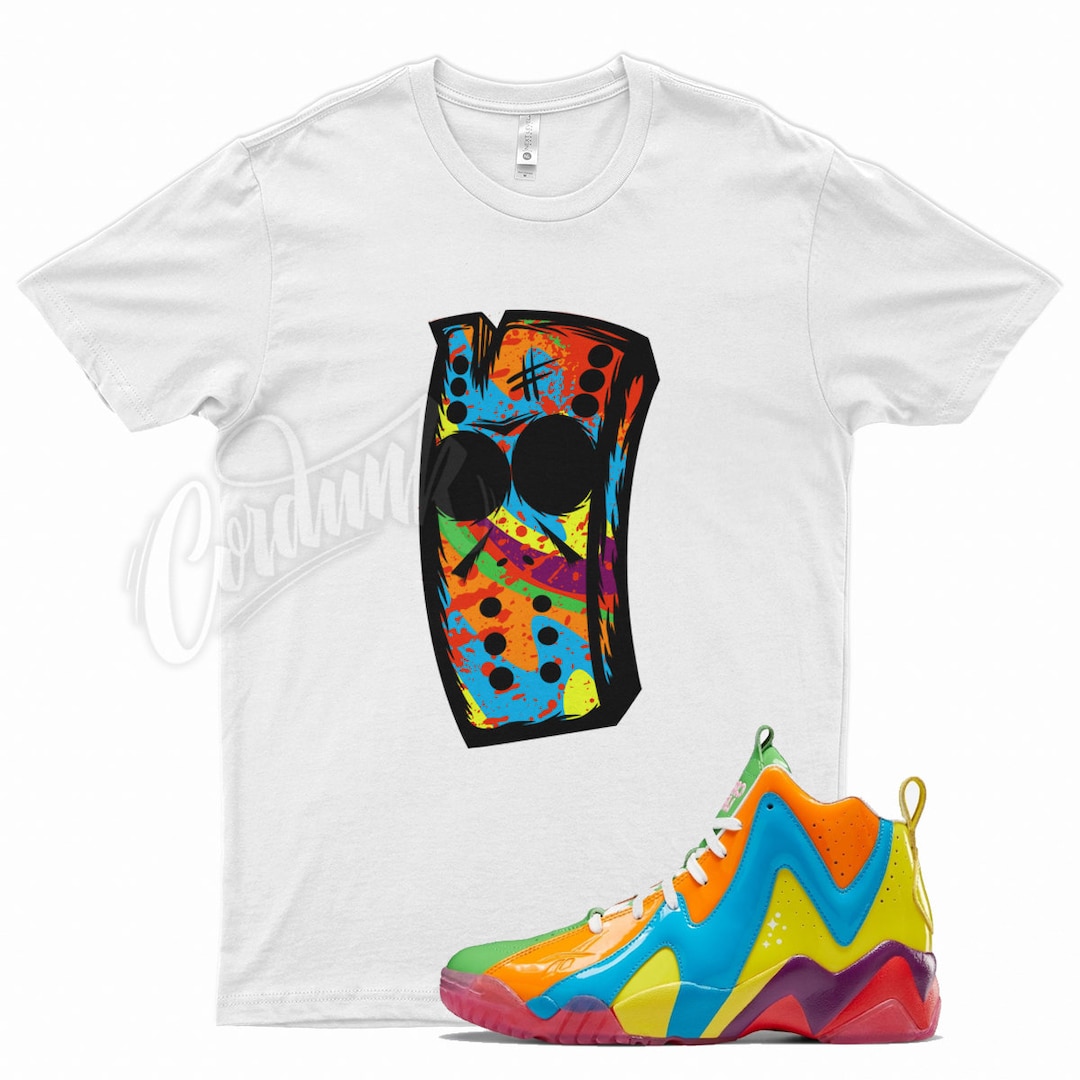 White jason T Shirt to Match Reebok Kamikaze II Candy Land Green