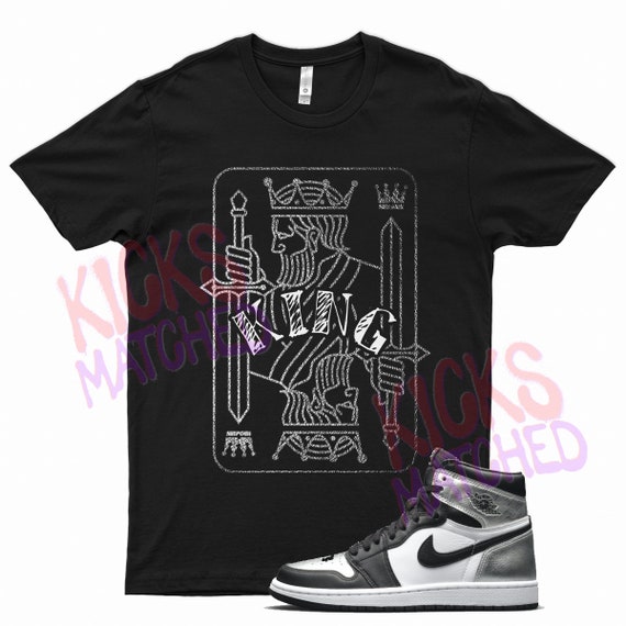 Black KING T Shirt to Match Jordan Silver Toe by Kicks