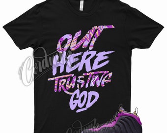 Camiseta TG para combinar con Little Posite One Cave Purple Lil Foamposite Saturn Gold Vivid Foams Kids Lilac University Gold