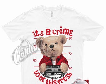 CRIME Shirt for 11 Cherry Red Heritage Varsity Gym University Bred Win Like 96 1 Hoodie