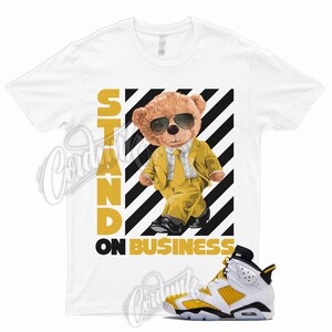 Yellow Ochre 6 Black White T Shirt to Match STAND