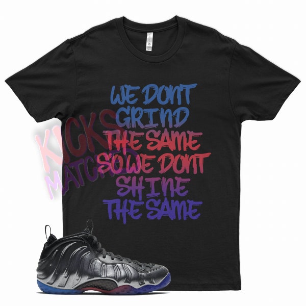 Black " GRIND " T Shirt to match N Foamposite Pro Gradient Soles by Kicks Matched