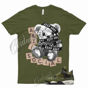 4 Olive Craft Medium SE Pale Vanilla Khaki Black Sail T Shirt Match ANTI