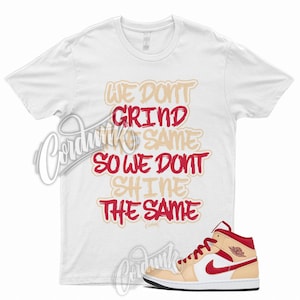 New GRIND T Shirt 1 Mid Light Curry Cardinal Red Onyx Beige Cream High