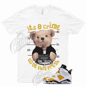 Yellow Ochre 6 Black White T Shirt to Match CRIME