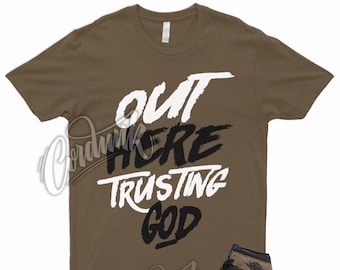 TG T Shirt to Match 1 Retro High OG Palomino Brown Black Sail FAST Shipping!