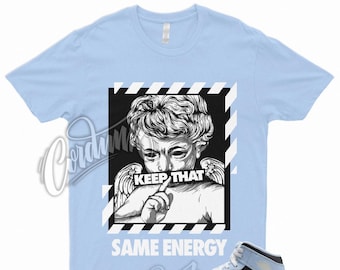 ENERGY Shirt for 1 Mid GS Ice Blue UNC Powder Light Black Sail White University